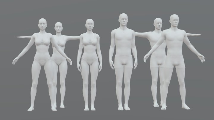 Female-Human 3D Models - Sketchfab