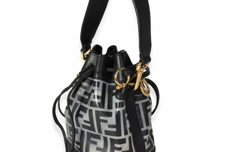 Fendi Black Pvc Mini Mon Tresor Bucket Bag | Mygemma | Sg | Item #118135