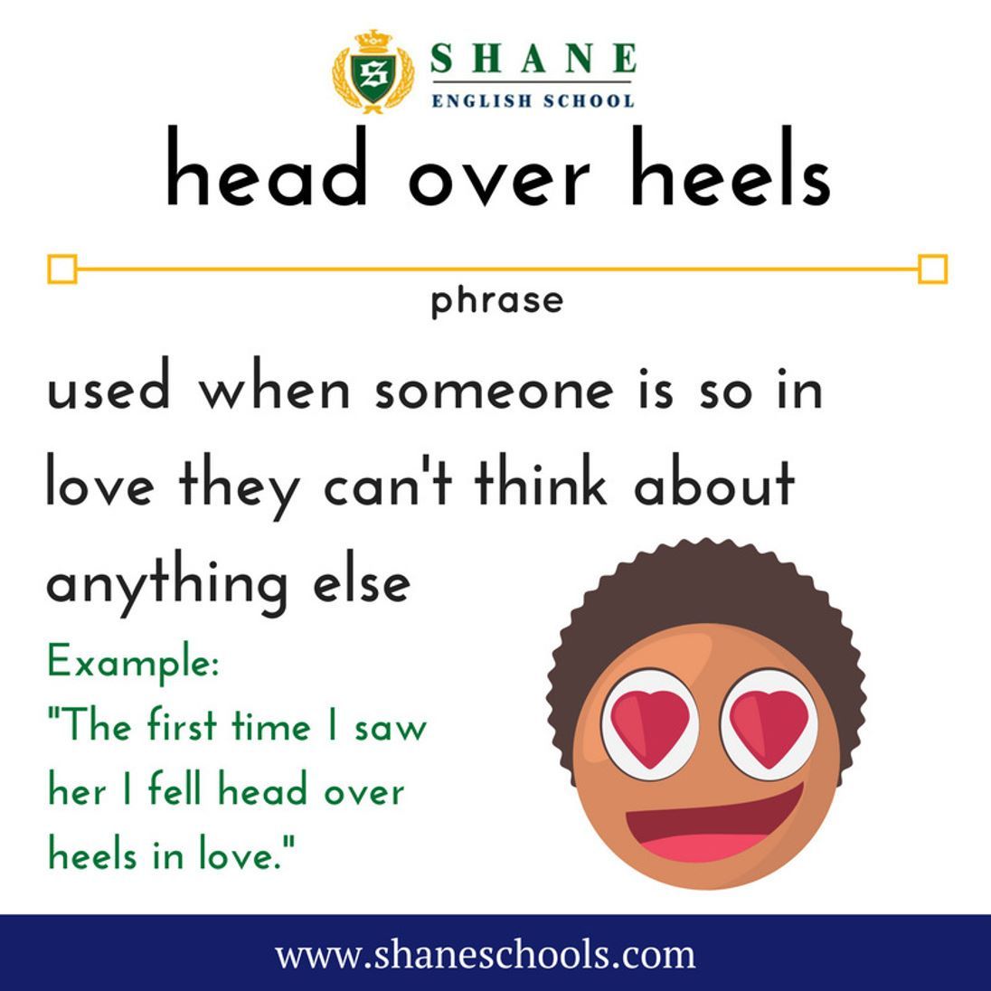 Head Over Heels Use When Someone Is So In Love They Can'T Think About  Anything Else 