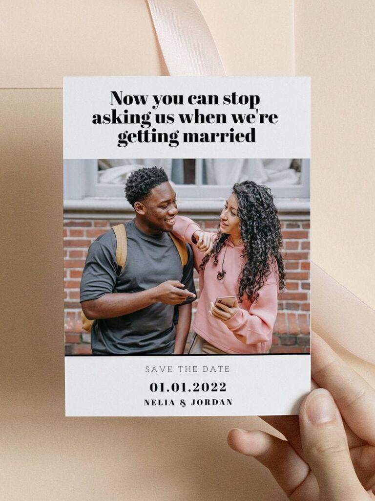 Funny Save-The-Date Cards For Couples With A Sense Of Humor