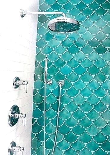 8 Beautiful Bathrooms That Use Moroccan Fish Scale Tile