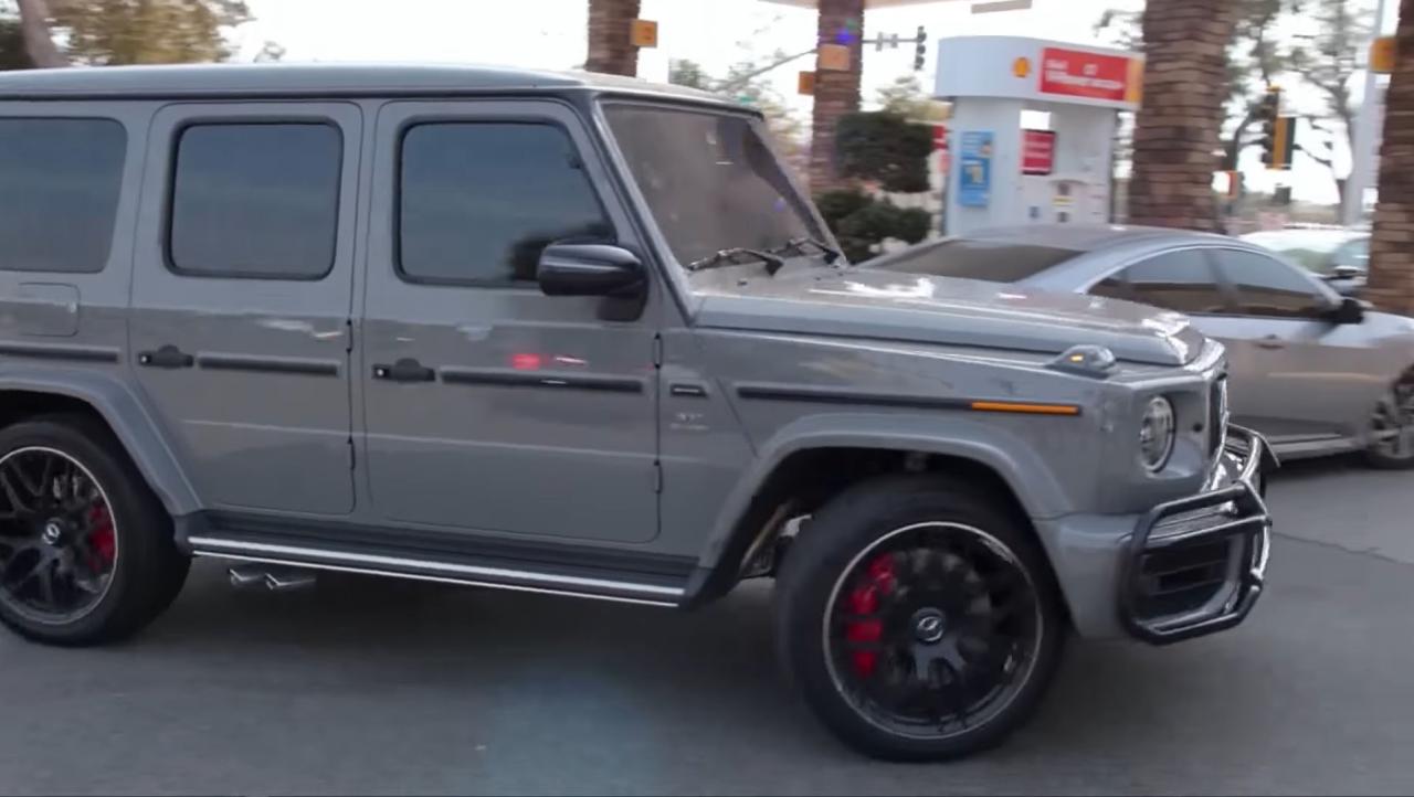 Kylie Jenner Shows Off Her Dark Grey Mercedes Benz G-Wagon Featuring  All-Black Interior In New Sneak Peek Clip | The Us Sun