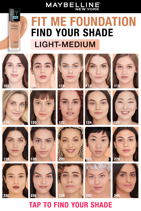 Find Your Fit Me Foundation Shade | Maybelline Foundation, Foundation  Shades, Maybelline Foundation Shades