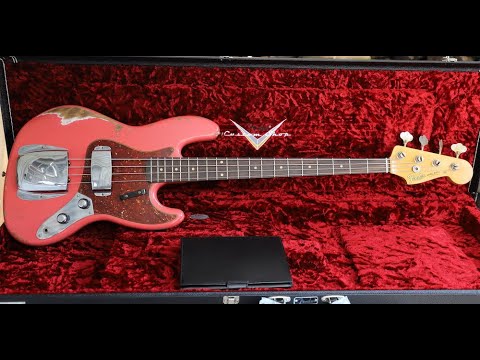 Fender Custom Shop 1960 Ltd Jazz Bass Heavy Relic Super Faded Aged Fiesta  Red - Youtube