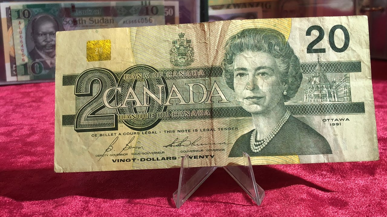 How Much Is A 1991 Canadian 20 Dollar Bill Worth