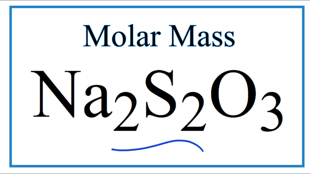 How Many Moles Of Na2S2O3