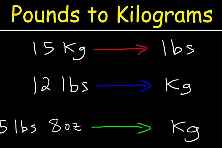 How Many Kilos Is 15 Pounds? New