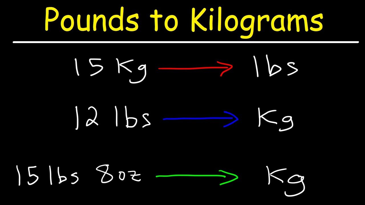 How Many Kilos Is 15 Pounds