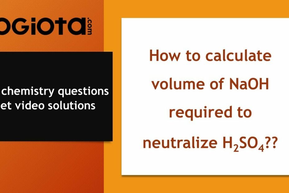 How Many Ml Of A 0.10 M Naoh? Update