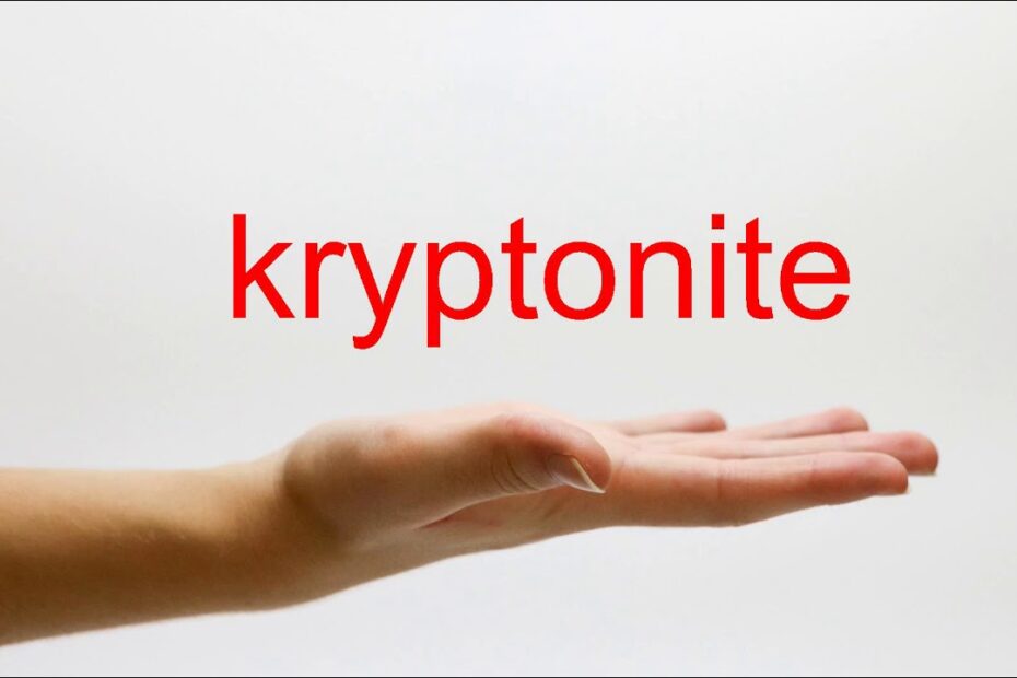 How To Pronounce Kryptonite