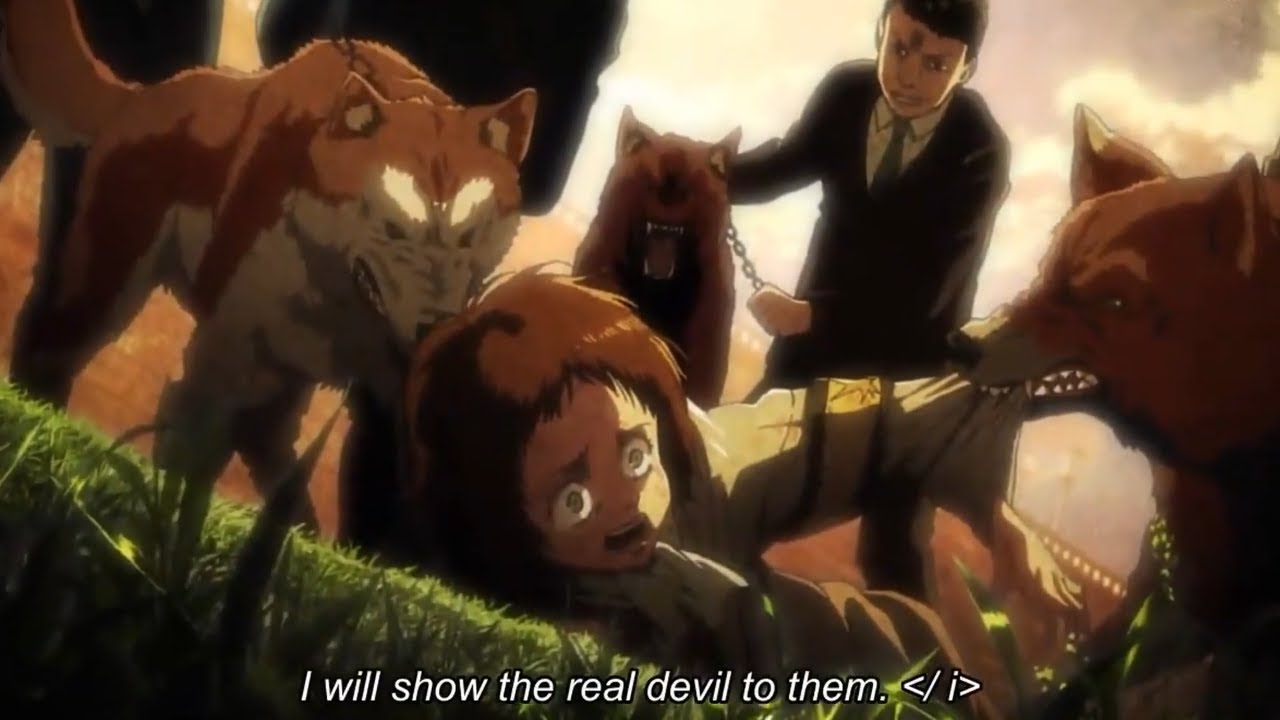 Faye Yeager(Eren'S Aunt) Gets Fed To The Dogs (Full Scene English Subbed) -  Youtube