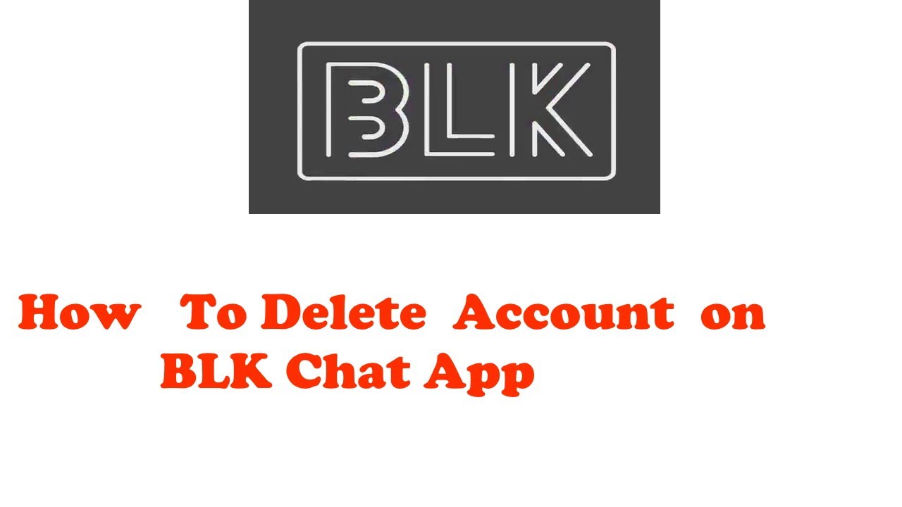 How To Delete Blk App Account With Subscription