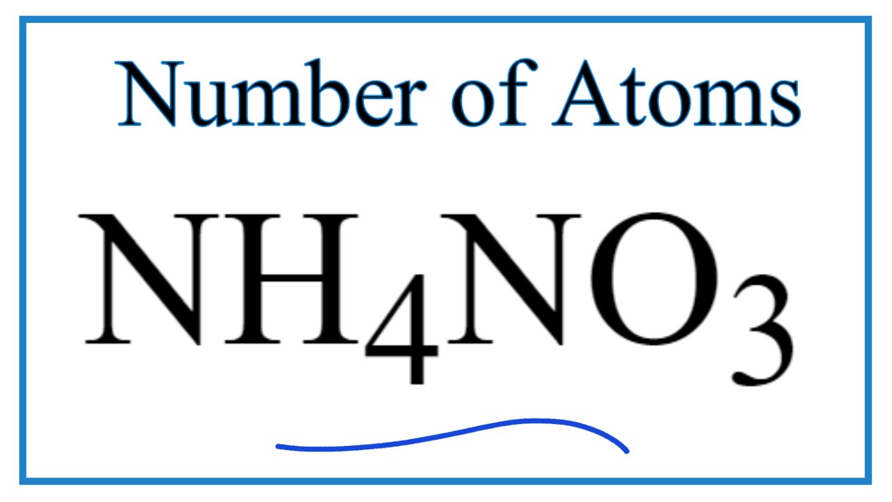 How Many Atoms Of Nitrogen Are In 10G Of Nh4No3
