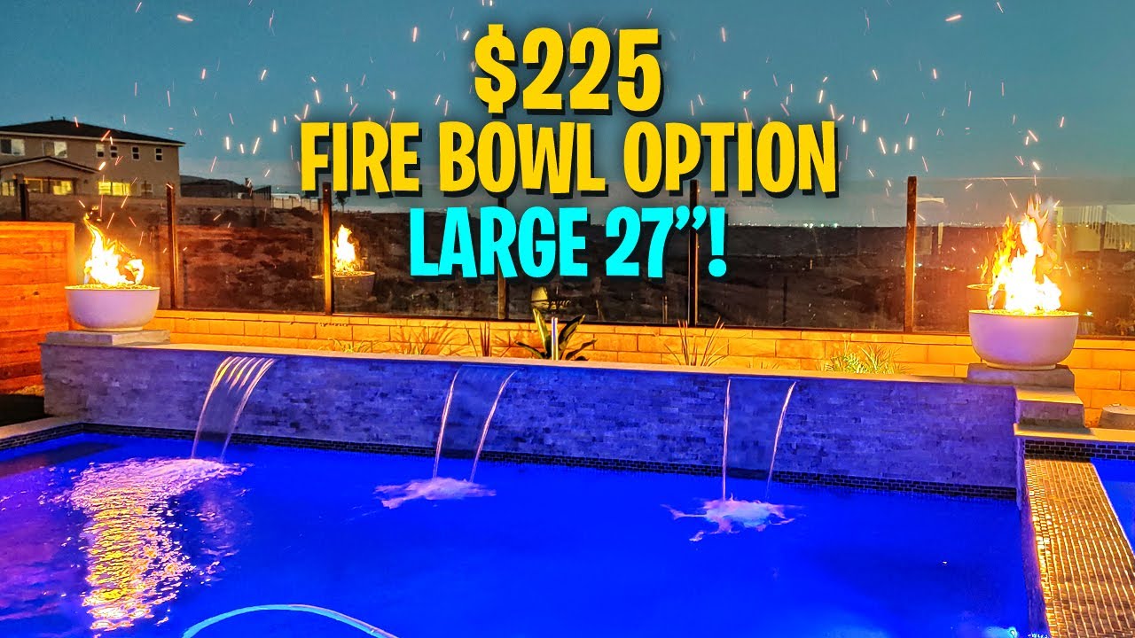 Swimming Pool Outdoor Fire Bowl For 5 - Youtube