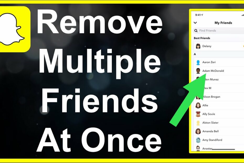 How To Remove Multiple Friends On Snapchat? New