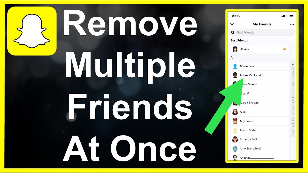 How To Remove Multiple Friends On Snapchat