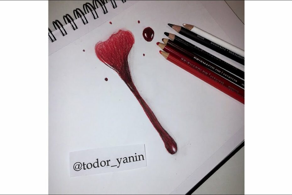 How To Color Blood With Colored Pencils? New