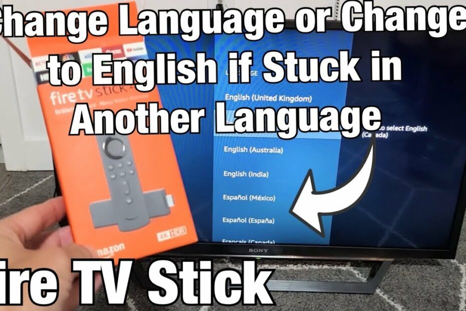 How To Change The Language On A Firestick