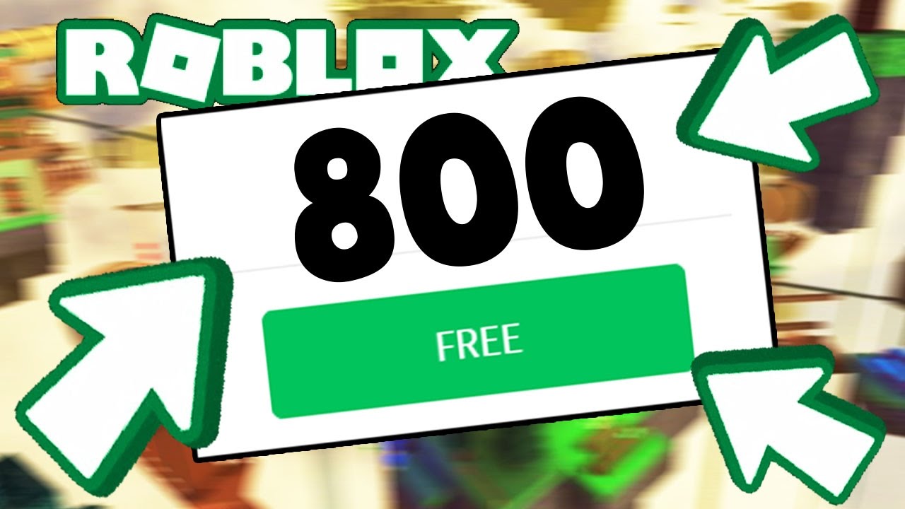 How To Get 800 Robux In 5 Seconds! | 800 Robux Giveaway! | Roblox Free Robux!  - Youtube