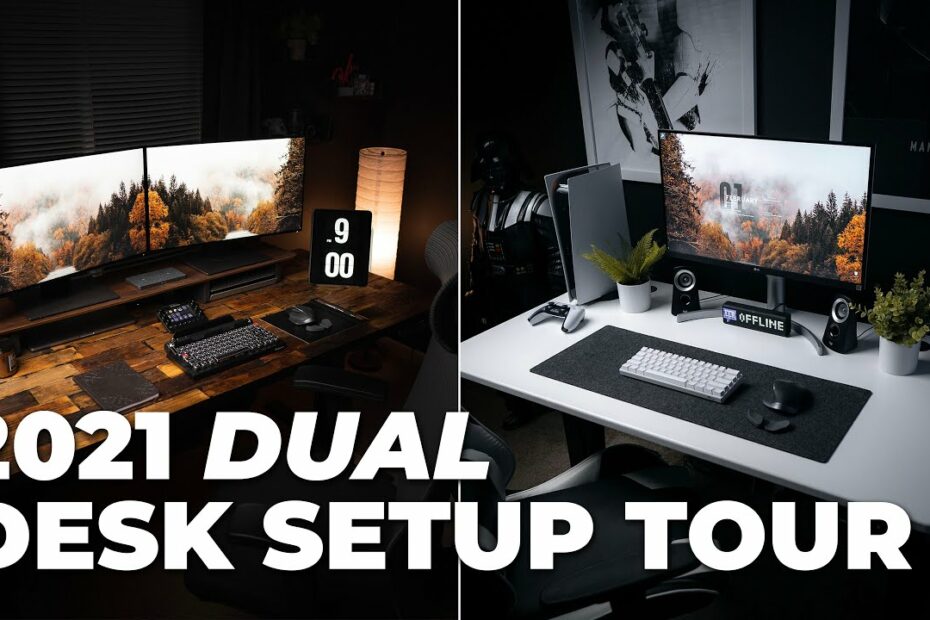 My Dream Gaming & Work From Home Setup | Dual Desk Setup Tour - Youtube