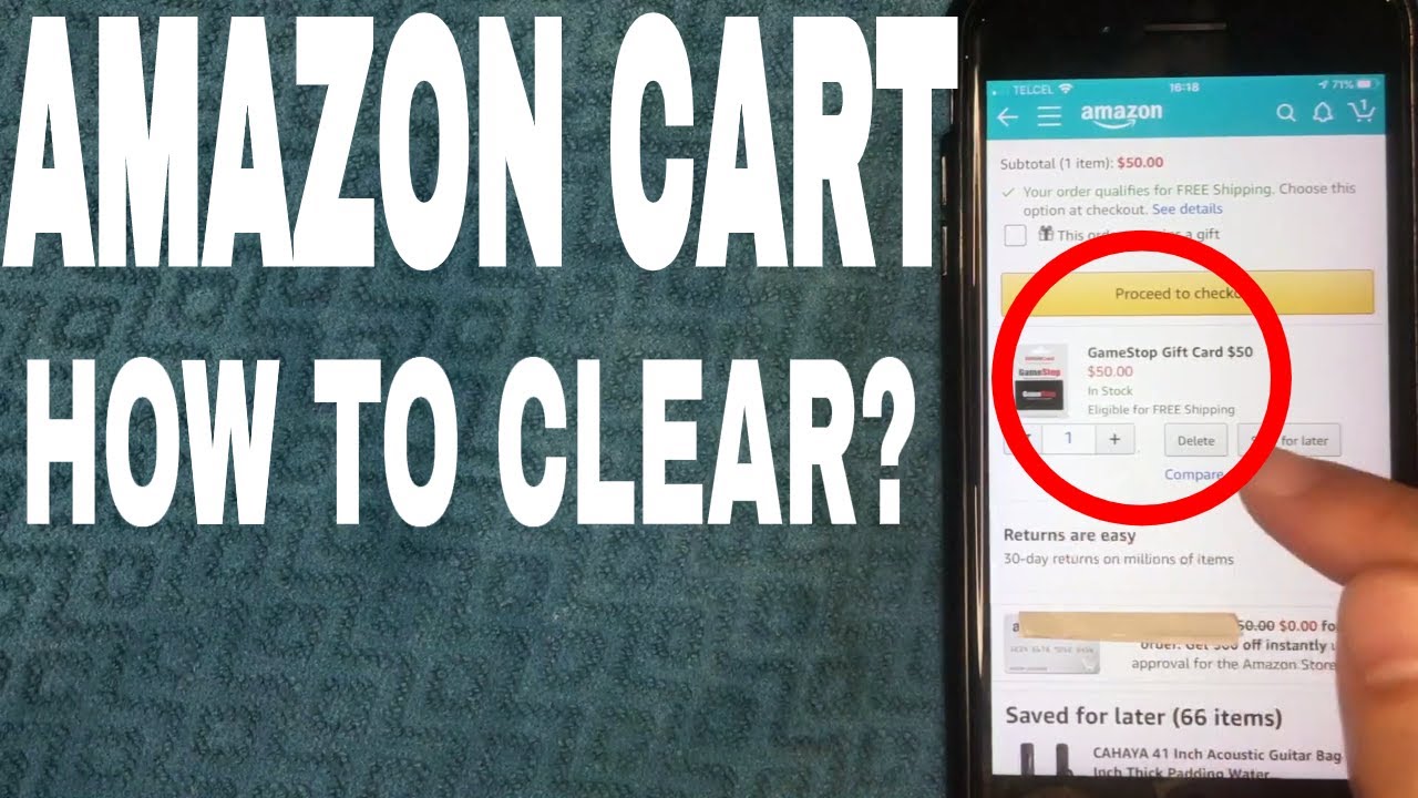 How To Empty Amazon Cart