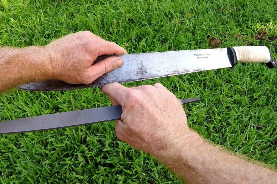 How To Sharpen A Machete With A File