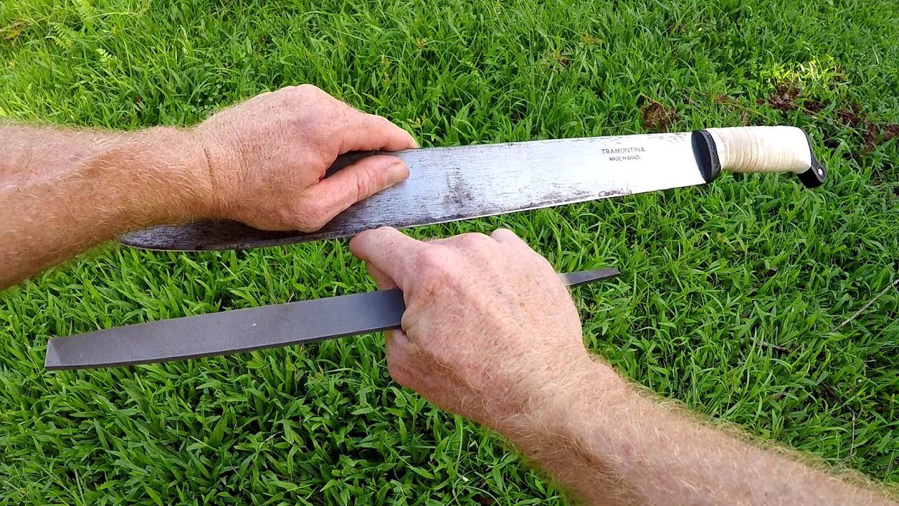 How To Sharpen A Machete With A File