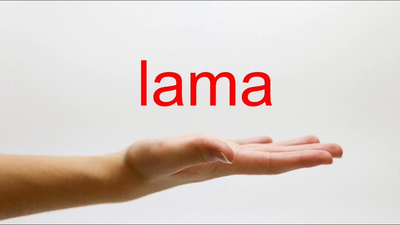 How To Pronounce Lama