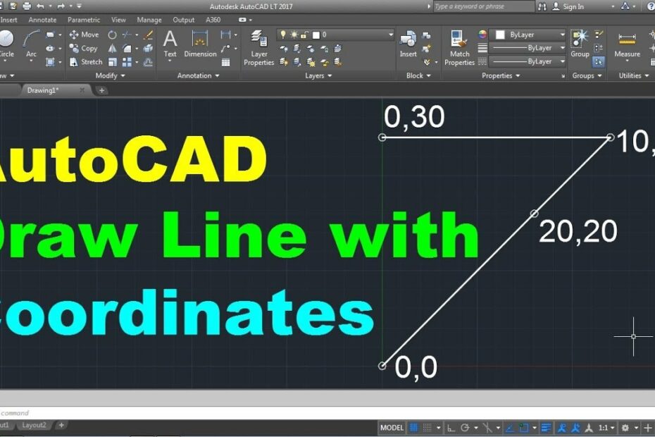 How To Draw Line With Coordinates In Autocad