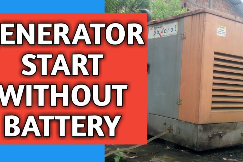 How To Start Generator Without Battery