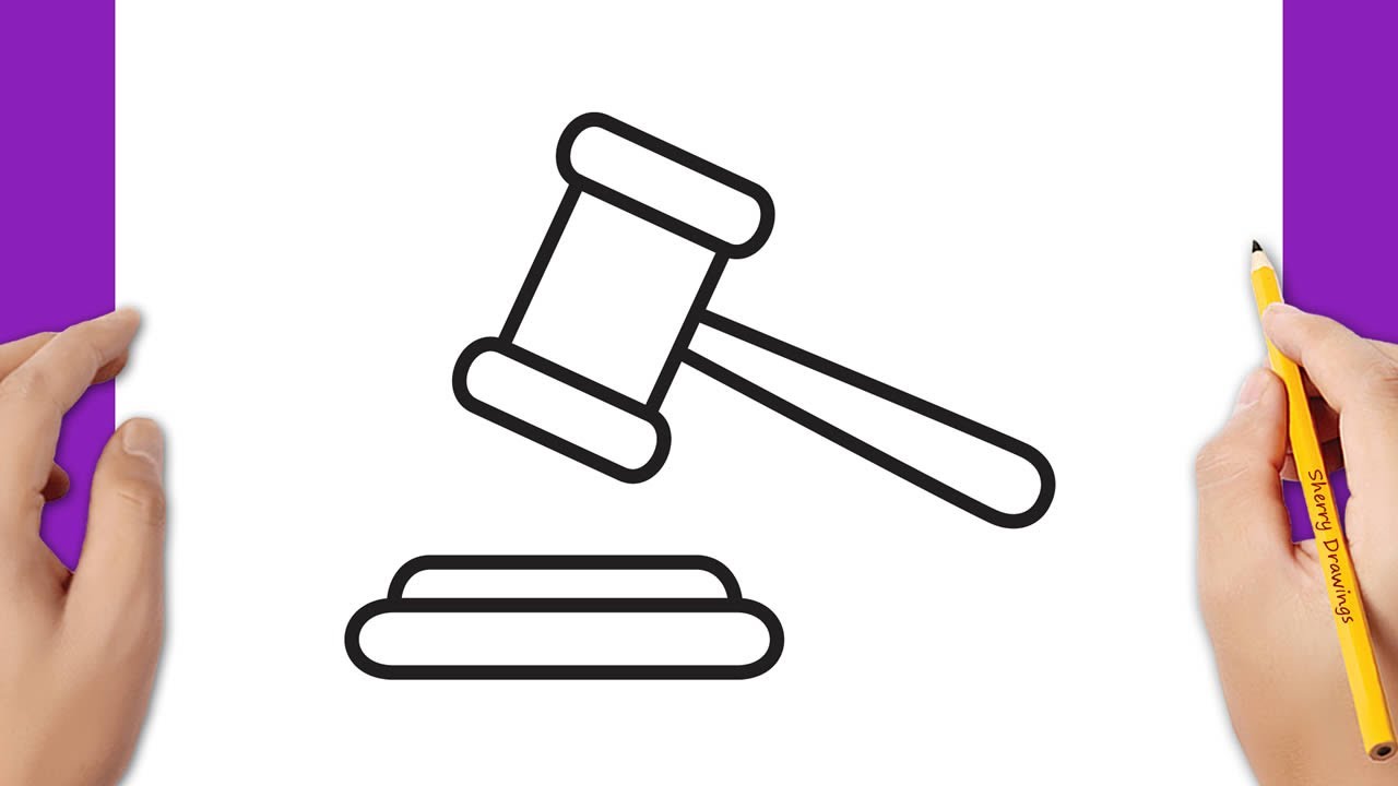 How To Draw A Gavel