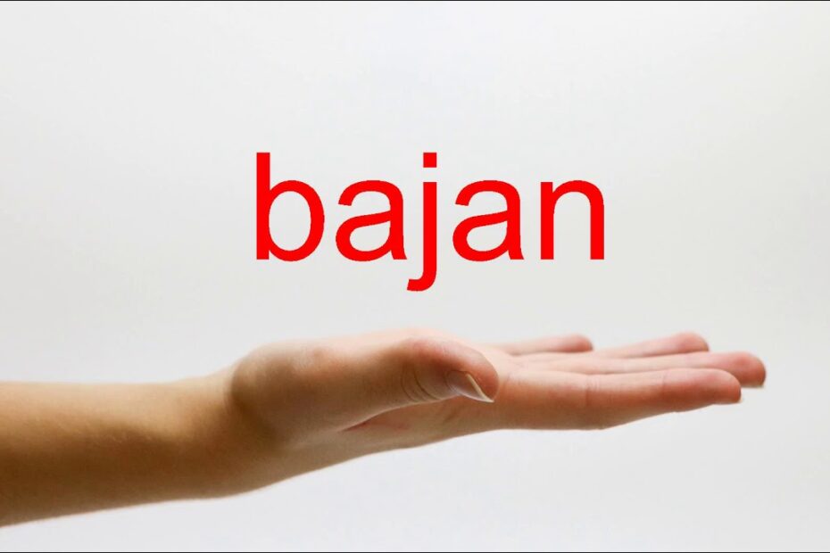 How To Pronounce Bajan