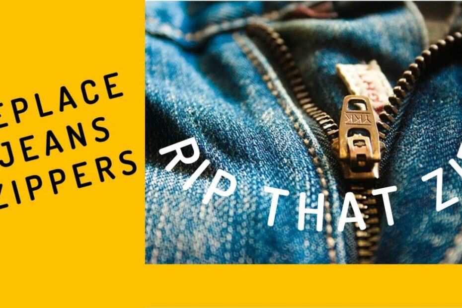 How To Replace Zipper On Jeans