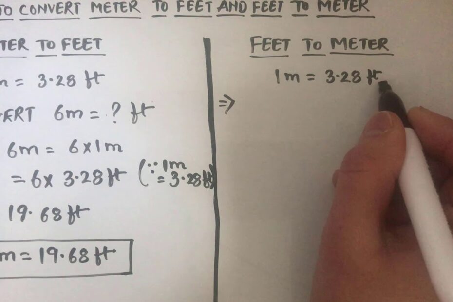 How Tall Is 20 Feet In Meters