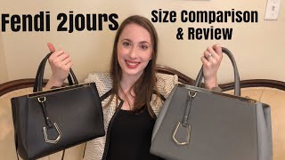 Fendi 2Jours Medium Vs Petite (Small) Luxury Tote Bags Review & Size  Comparison - Youtube