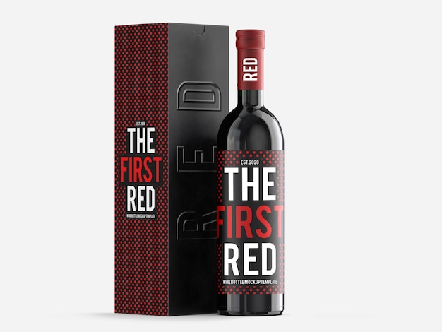 Miễn Phí Wine Box Mockup: Thiết Kế Hộp Rượu Đẹp Mắt Không Dấu