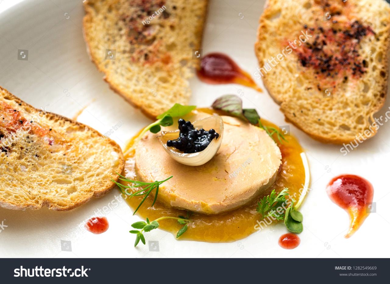 Foie Gras Terine Caviar Hogplum Jam Stock Photo 1282549669 | Shutterstock