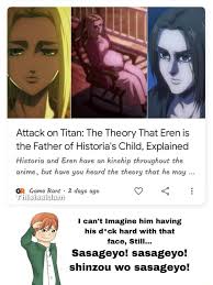 All The Proof You Need That Eren Is The Father Of Historia'S Child :  R/Titanfolk