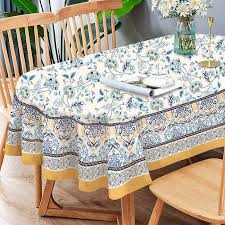 Rectangle Tablecloth On Oval Table:  Make It Work!